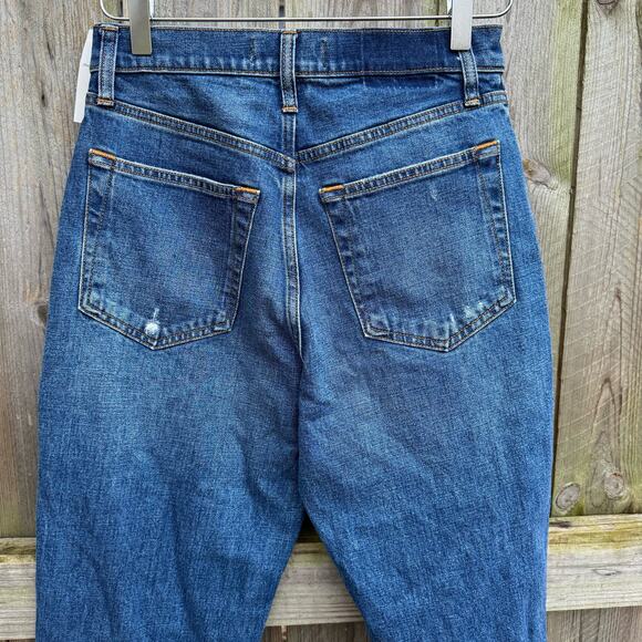 Abercrombie & Fitch Jeans The Ankle Straight Ultra High Rise Size 28/6 Blue NWT - Picture 6 of 9